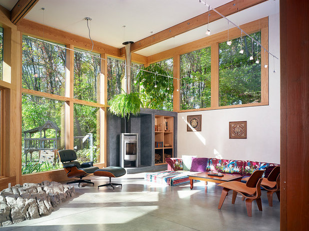 Современный Гостиная by Reader & Swartz Architects, P.C.