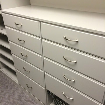 Grey Small Walk-in Closet