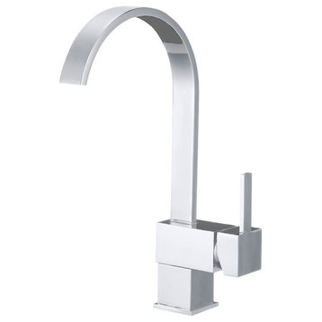 Novatto Wright Single Handle Pivotal Bar Faucet, Chrome