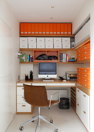 Contemporary Home Office by Juliette Byrne