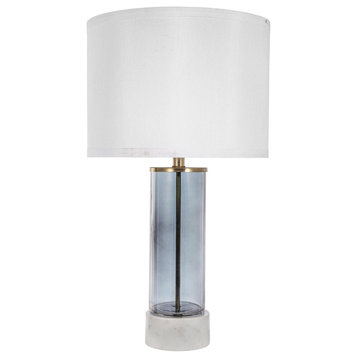 Anita 1 Light Table Lamp, Whtie and Grey