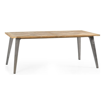 CALIFORNIA RECYCLED TEAK WOOD DINING TABLE - 78"