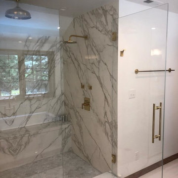 Neolith Calacatta Polished Full Shower Surround