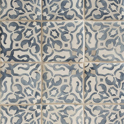 Duquesa Fatima Decorative Field Tile in Mezzanote - Tile