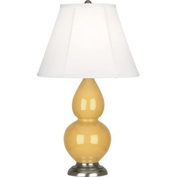 Small Double Gourd Accent Lamp, Sunset Yellow
