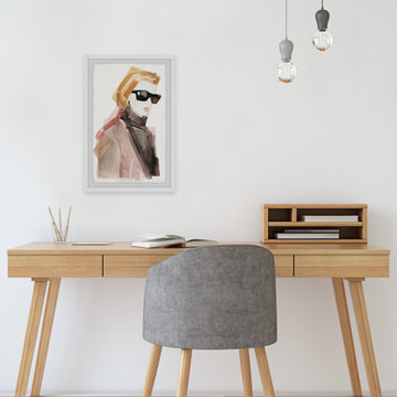 "Detective Outfit" Framed Painting Print