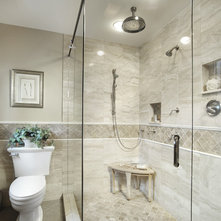 Traditional Bathroom by Angie Keyes CKBD