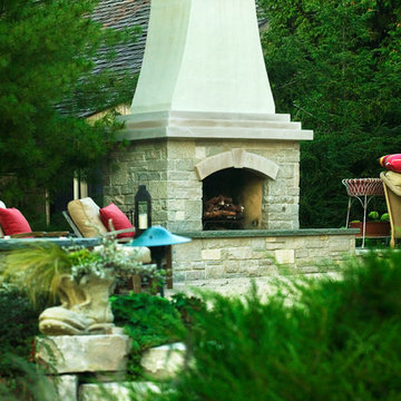Outdoor Living Terrace and Serene Landscape