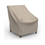 Budge English Garden Tan Tweed Small Outdoor Chair Cover, 36"x30"x27"