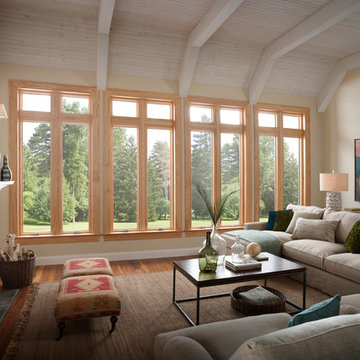 New home with Essence wood windows by Milgard