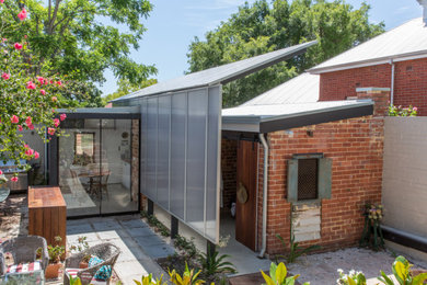This is an example of a contemporary shed and granny flat in Perth.
