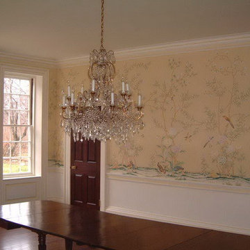 Hand painted wallpaper showroom