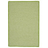 Colonial Mills Outdoor Houndstooth Tweed Braided Ot69 Lime 2x8
