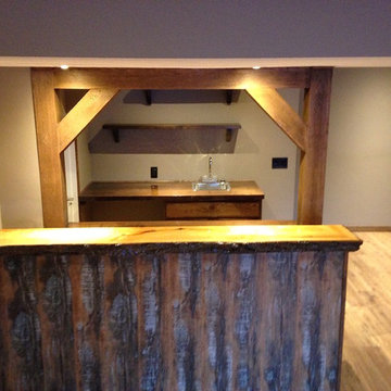 Rustic Royal Oak Basement