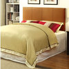Wall Mountable Padded Leatherette Headboard, Camel, Full/Queen