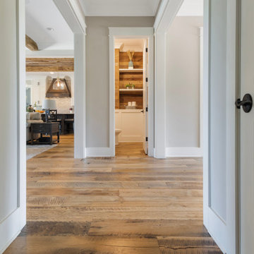 Original Face Skip Planed Reclaimed Oak Solid Plank Flooring