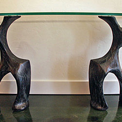 The Strong Arm Console Bronze - Sculptures