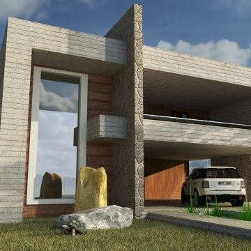 Design of Front Elevation / Family house