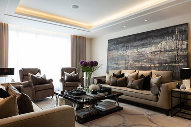Trendy home design photo in London