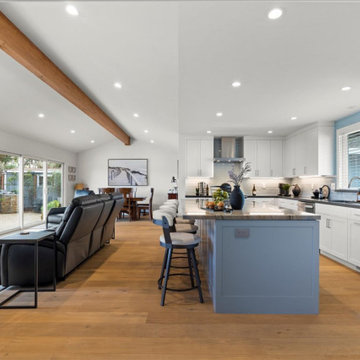 Smokey Blue: Almaden Valley Kitchen Remodel