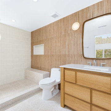 A Japandi-Inspired Bathroom Remodel and Eclectic Half Bath Addition