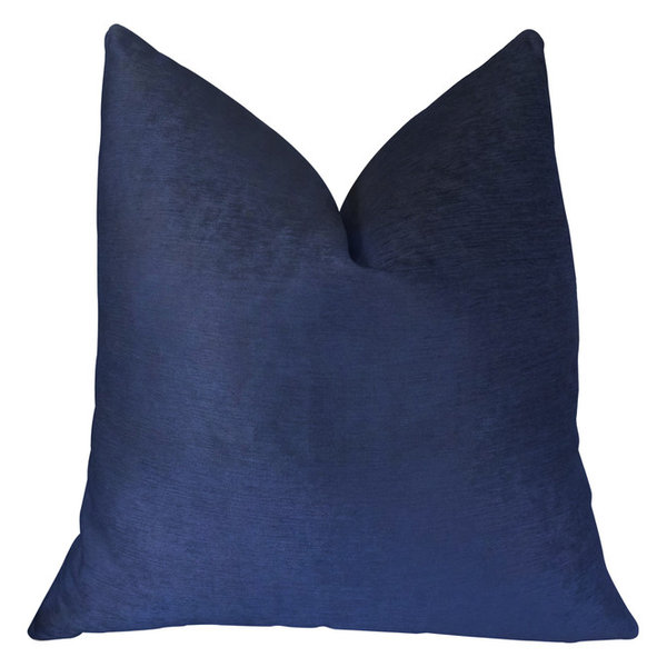 Pure Navy Handmade Luxury Pillow, 24
