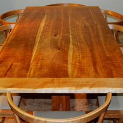 Nakashima-inspired cherry dining table and chairs - Dining Tables