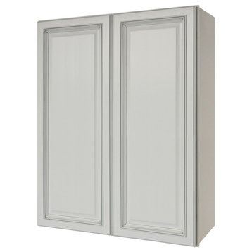 Sunny Wood RLW3342-A Riley 33"W x 42"H Double Door Wall Cabinet - White