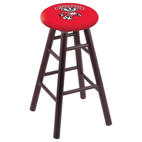 Wisconsin "Badger" Bar Stool, Dark Cherry