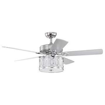 Warehouse of Tiffany's CFL-8484REMO/CH Manny 52", 3 Light, Indoor, Chrome