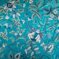 Crewel embroidery work on Velvet - Home Accessories & Decor