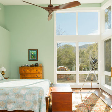 Master bedroom with a view