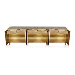 Noble Starburst Veneer Credenza - Buffets And Sideboards