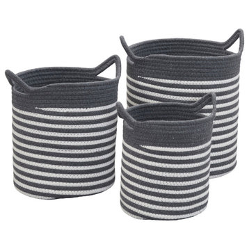 Striped Cotton Basket Set