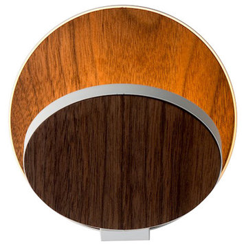 Koncept Gravy LED Wall Sconce Plug-In Version, Oiled Walnut