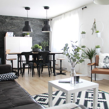 Appartement noir et blanc