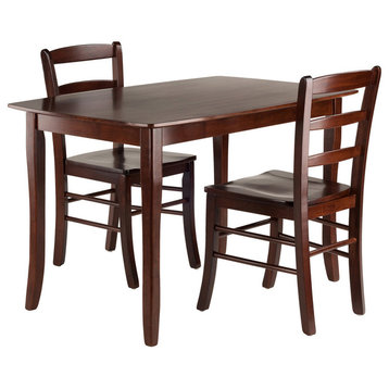 Inglewood 3-Piece Set Dining Table With 2 Ladderback Chairs