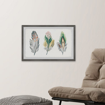 "Festive Feathers" Framed Painting Print