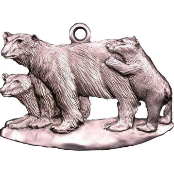 Polar Bear Pewter Ornament