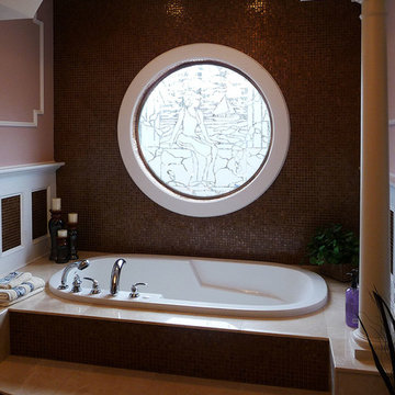 Art on Bathroom Window