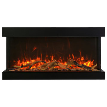 Amantii 72-TRV-XT-XL 72″ Tru-View Extra Tall 3-Sided Electric Fireplace
