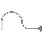 Millennium - Millennium RGN30-GA Goose Neck, Galvanized Finish - From the R Series Collection, this gooseneck accessory can be purchased as separately. It is used for wall mounting (R Series Collection) RLM Shades. This accessory is weather resistant for harsh environments. It can be mounted with different size shades.