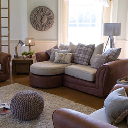 'Ava' Fabric Sofa - Furniture