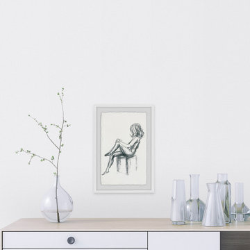 "Getting Ready II" Framed Painting Print