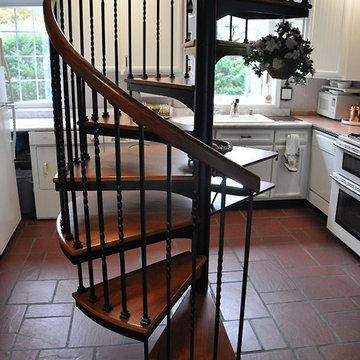 Forged Iron Spiral Stairs