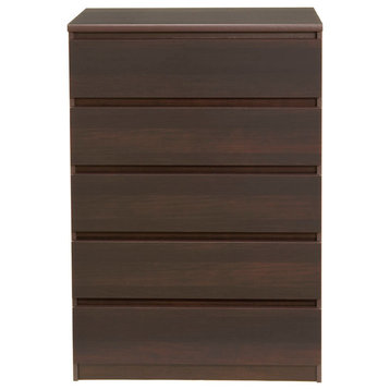 Naia 5-Drawer Chest, Coffee