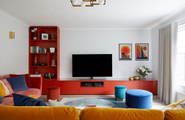 Contemporary Family Room by Slightly Quirky Ltd