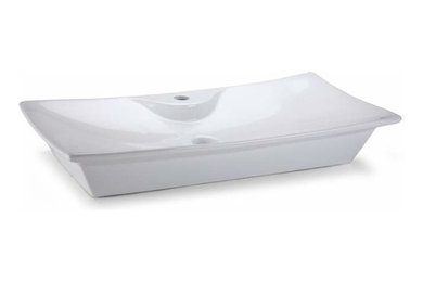 Miseno MNO-3151C Rectangular 21 1/2" Ceramic Vessel Bathroom Sink