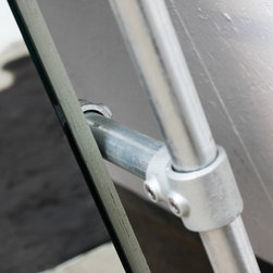 Kucera Full Length Galvanised Steel Pipe Framed Mirror - Makeup Mirrors