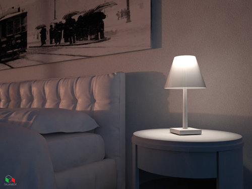 small modern table lamp